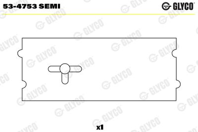 Camshaft Bearing GLYCO 53-4753 SEMI