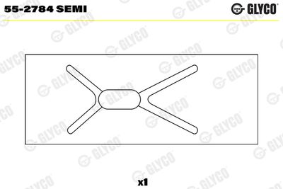 Small End Bushes, connecting rod GLYCO 55-2784 SEMI