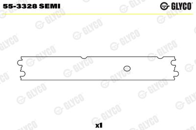 Small End Bushes, connecting rod GLYCO 55-3328 SEMI