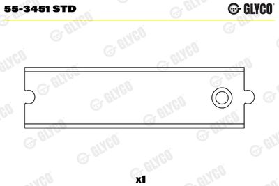 Small End Bushes, connecting rod GLYCO 55-3451 STD