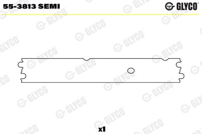 Small End Bushes, connecting rod GLYCO 55-3813 SEMI