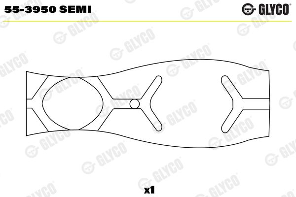 GLYCO 55-3950 SEMI Small End Bushes, connecting rod