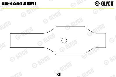 Small End Bushes, connecting rod GLYCO 55-4054 SEMI