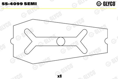 Small End Bushes, connecting rod GLYCO 55-4099 SEMI