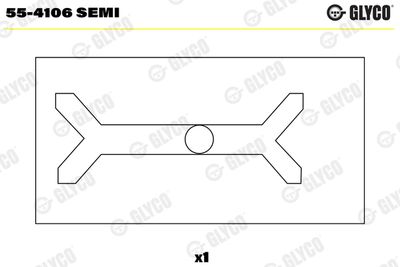 Small End Bushes, connecting rod GLYCO 55-4106 SEMI