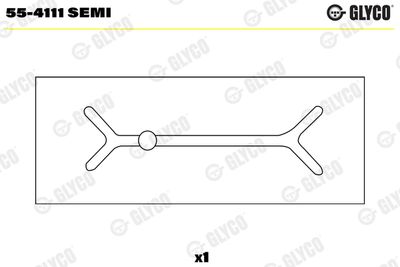 Small End Bushes, connecting rod GLYCO 55-4111 SEMI