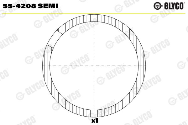 GLYCO 55-4208 SEMI Small End Bushes, connecting rod