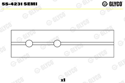 Small End Bushes, connecting rod GLYCO 55-4231 SEMI