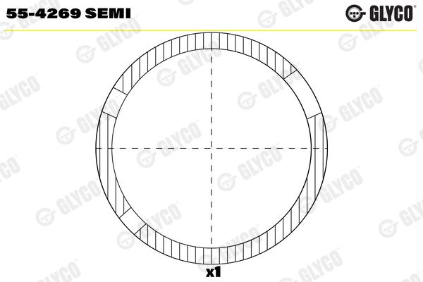 GLYCO 55-4269 SEMI Small End Bushes, connecting rod