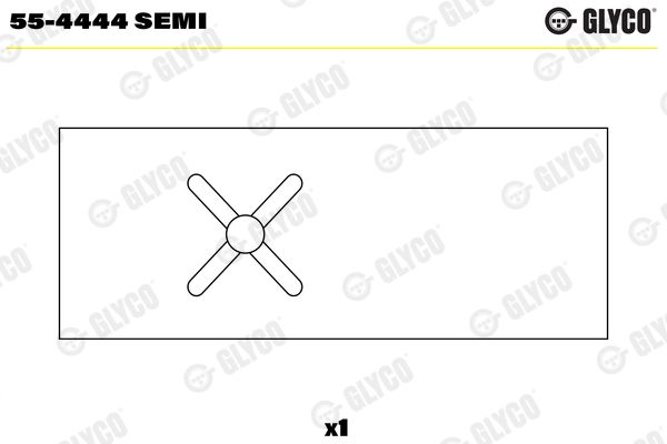GLYCO 55-4444 SEMI Small End Bushes, connecting rod