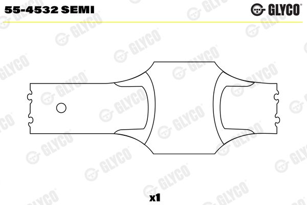 GLYCO 55-4532 SEMI Small End Bushes, connecting rod