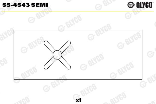 GLYCO 55-4543 SEMI Small End Bushes, connecting rod