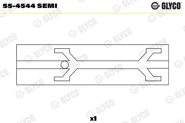 GLYCO 55-4544 SEMI Small End Bushes, connecting rod