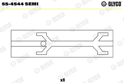 Small End Bushes, connecting rod GLYCO 55-4544 SEMI