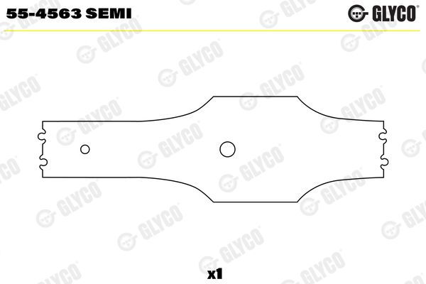 GLYCO 55-4563 SEMI Small End Bushes, connecting rod