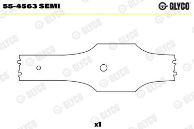 Small End Bushes, connecting rod GLYCO 55-4563 SEMI