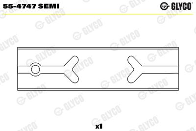 Small End Bushes, connecting rod GLYCO 55-4747 SEMI