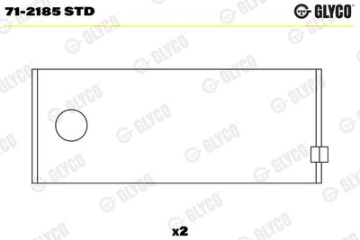 Connecting Rod Bearing GLYCO 71-2185 STD