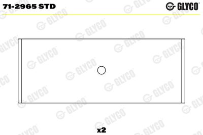 Connecting Rod Bearing GLYCO 71-2965 STD