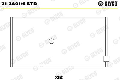 Connecting Rod Bearing GLYCO 71-3601/6 STD