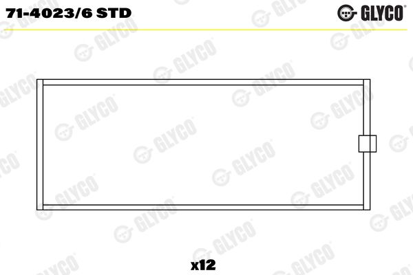 GLYCO 71-4023/6 STD Connecting Rod Bearing