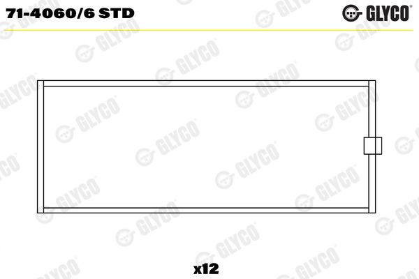 GLYCO 71-4060/6 STD Connecting Rod Bearing