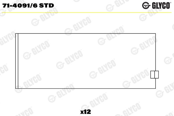 GLYCO 71-4091/6 STD Connecting Rod Bearing