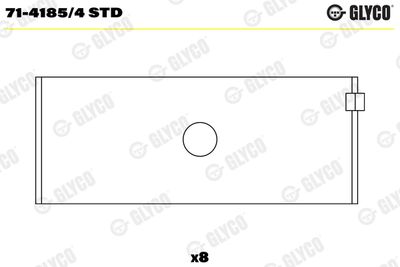 Connecting Rod Bearing GLYCO 71-4185/4 STD