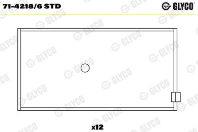 Connecting Rod Bearing GLYCO 71-4218/6 STD