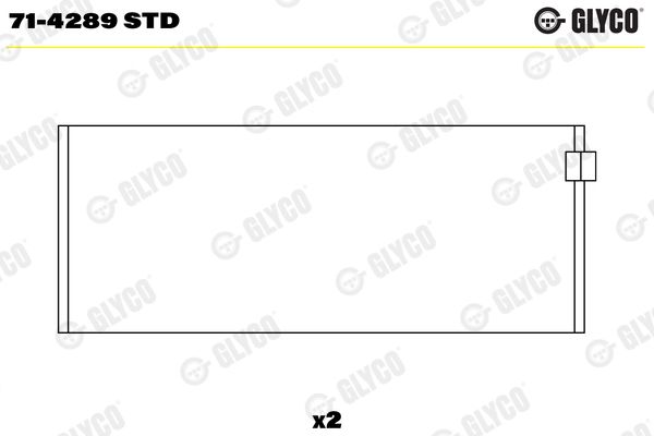 GLYCO 71-4289 STD Connecting Rod Bearing