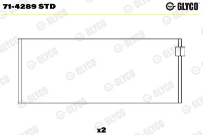 Connecting Rod Bearing GLYCO 71-4289 STD