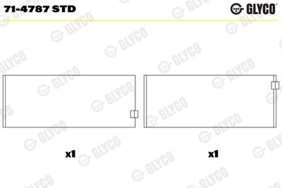 Connecting Rod Bearing GLYCO 71-4787 STD