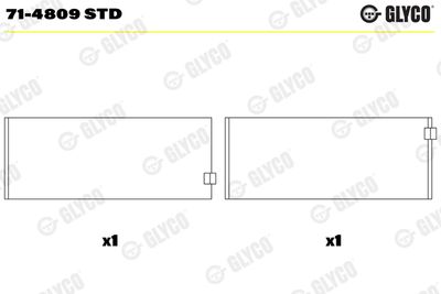 Connecting Rod Bearing GLYCO 71-4809 STD