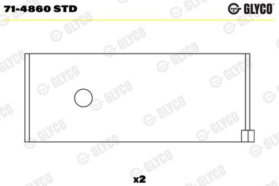 Connecting Rod Bearing GLYCO 71-4860 STD