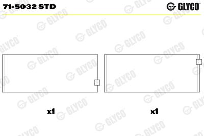 Connecting Rod Bearing GLYCO 71-5032 STD