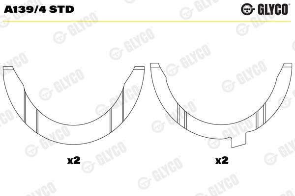GLYCO A139/4 STD Thrust Washer, crankshaft