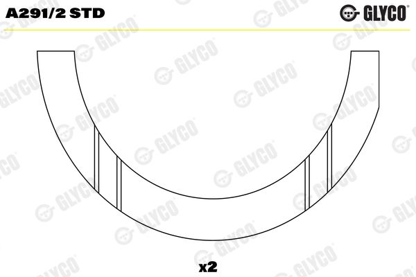 GLYCO A291/2 STD Thrust Washer, crankshaft