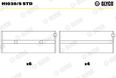 Crankshaft Bearing GLYCO H1030/5 STD