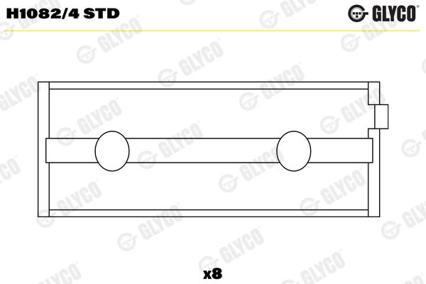 GLYCO H1082/4 STD Crankshaft Bearing