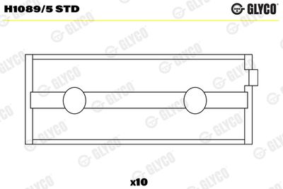 Crankshaft Bearing GLYCO H1089/5 STD