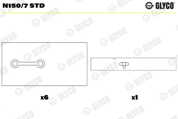 GLYCO N150/7 STD Camshaft Bearing