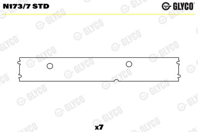Camshaft Bearing GLYCO N173/7 STD