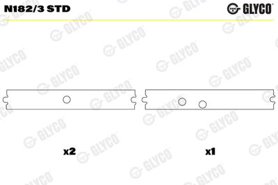 Camshaft Bearing GLYCO N182/3 STD