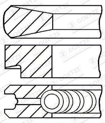 GOETZE ENGINE 08-110000-00 Piston Ring Kit