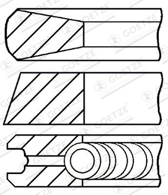 GOETZE ENGINE 08-138008-00 Piston Ring Kit