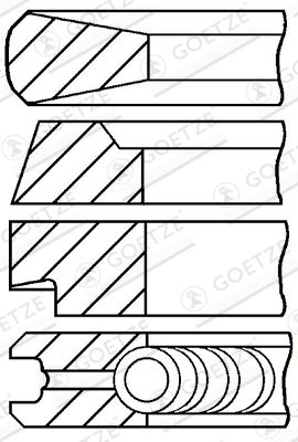 GOETZE ENGINE 08-174600-10 Piston Ring Kit