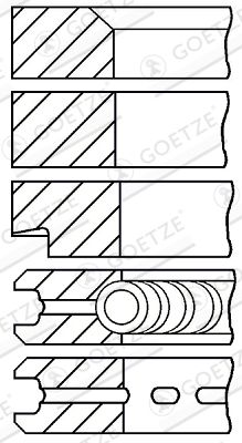 Piston Ring Kit GOETZE ENGINE 08-203500-10