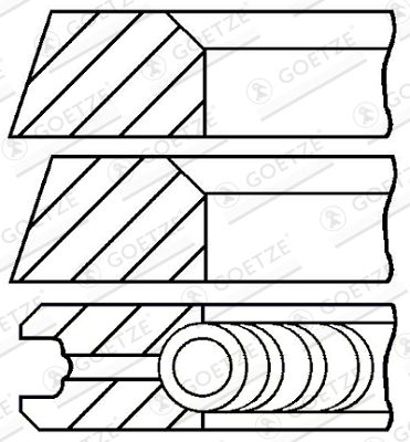 GOETZE ENGINE 08-319500-10 Piston Ring Kit