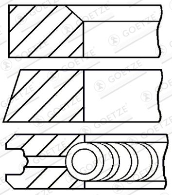 GOETZE ENGINE 08-323300-00 Piston Ring Kit