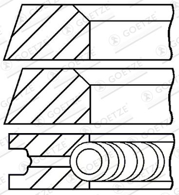 GOETZE ENGINE 08-325300-00 Piston Ring Kit